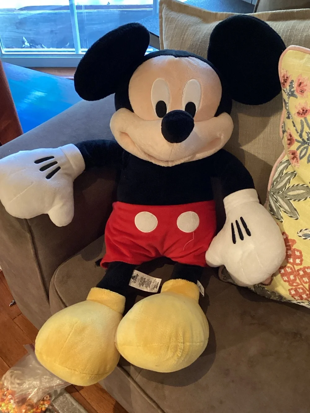 Disney Mickey Mouse Black Red Yellow Plush